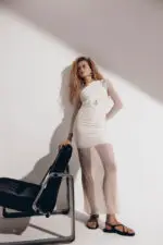 Vestido Longo Drapeado - Imagem 6