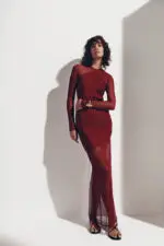 Vestido Longo Drapeado - Imagem 2