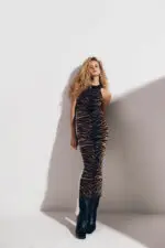 Vestido Tigre Cava Americana