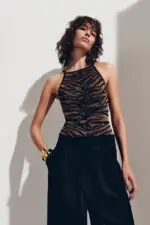 Regata Jacquard Tigre Preto
